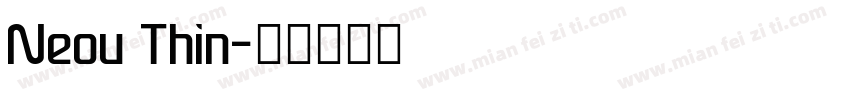 Neou Thin字体转换